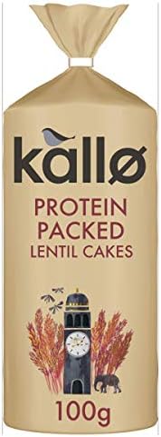 Kallo Protein Packed Lentil Cakes, 100g & Blueberry & Vanilla Rice & Corn Cakes 131g