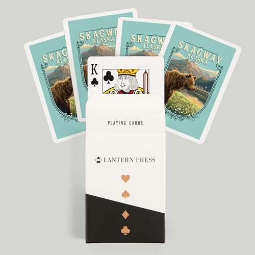 Lantern Press Naipes Póker 52 Cartas Estilo Skagway Alaska miniatura 6