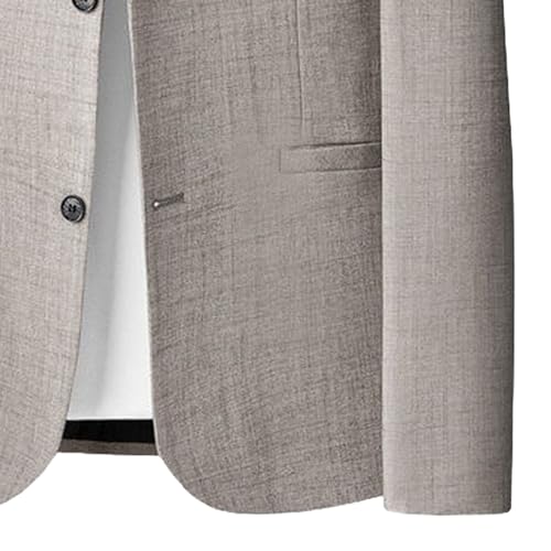 Blazer léger homme à revers cranté veste décontractée 2 boutons - 4