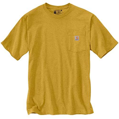 Carhartt Men's Iconic K87 Pocket T-Shirt Closeout, Dijon Heather, XX-Large