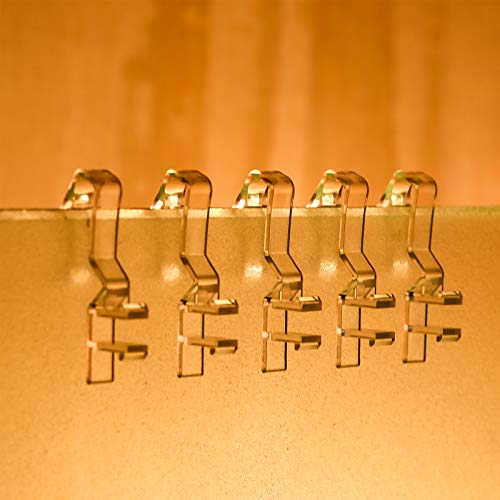 Clips de cenefa ocultos para persianas horizontales de plástico transparente de 1.85" 7
