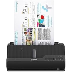 Epson Workforce ES-C220 Compact Desktop Document Scanner - 2-Sided Scanning - ADF - for PC and Mac