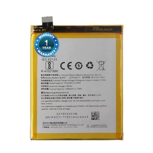 Image of Original BLP637 Battery for Oppo BLP637 Oneplus 5 / Oneplus 5T (3300mAh) Battery 1 Year Warranty****** (T116)
