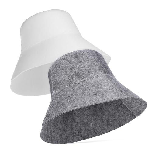 Gogogmee 2 Pezzi Cappello Sauna in Resistente e Accessorio per e Sauna Protezione in Colori e