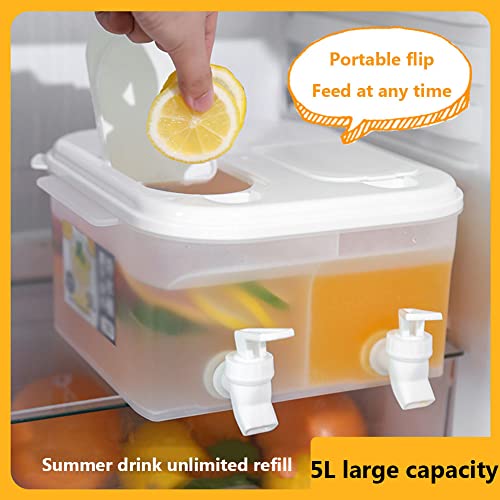 Cruche à eau 5L avec robinet pour ne plus encombrer l'espace de votre frigo