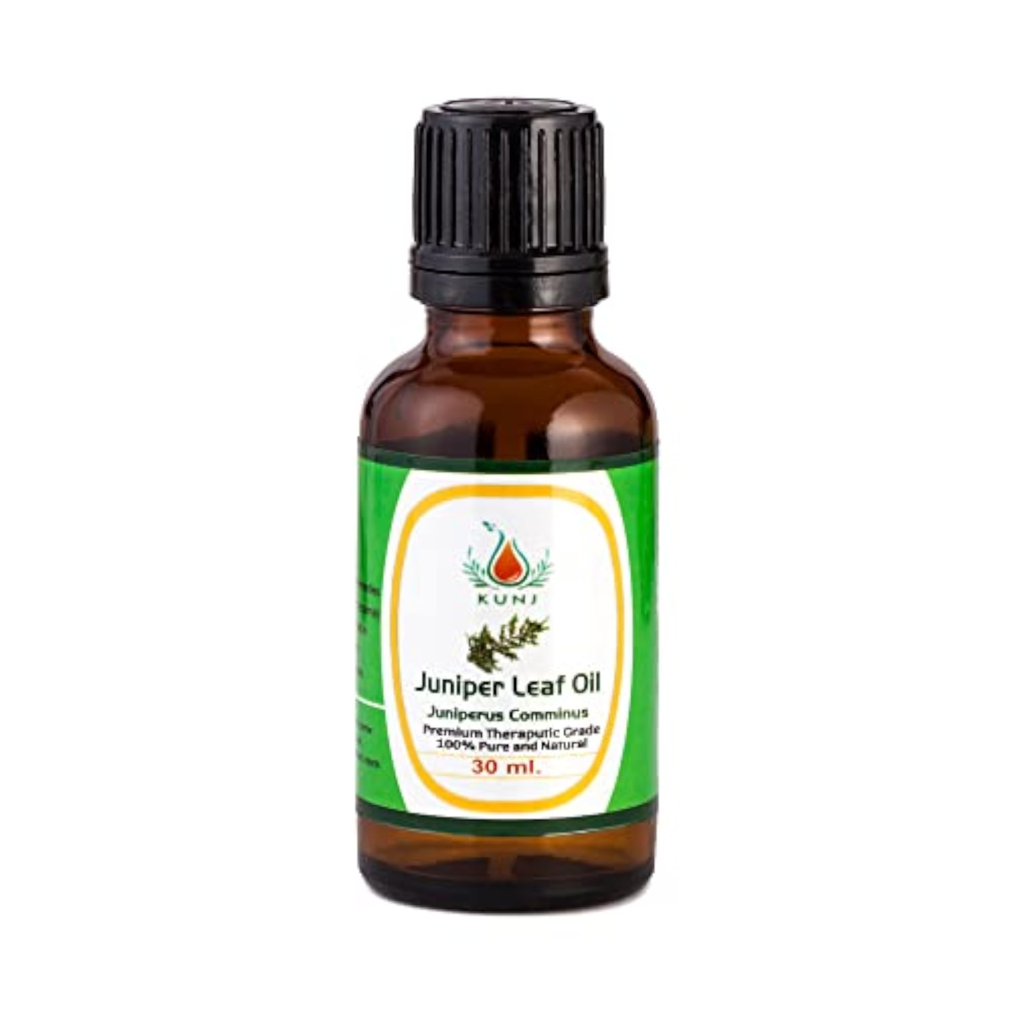 KUNJ Juniper Leaf Essential Oil, Skin Care & Aromatherapy