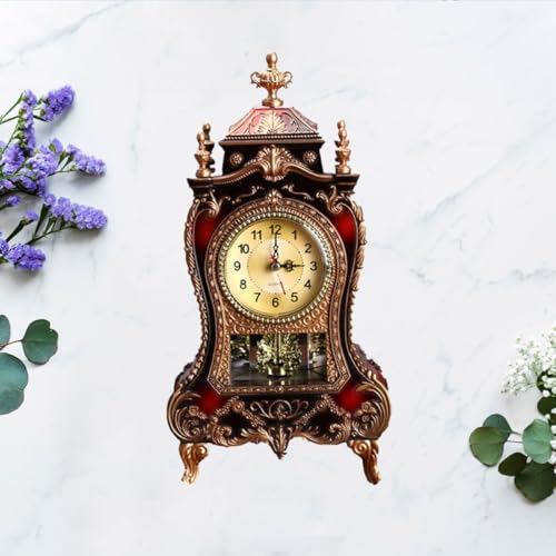 Reloj de escritorio estilo europeo con campana musical para oficina y café 7