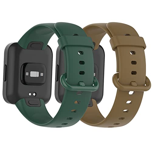MIJOBS 2 Straps Compatible with Redmi Watch 2 Lite & POCO Watch & Xiaomi Mi Watch 2 Lite Silicone Strap for Men, Women - Image 3