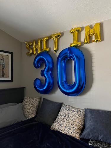 Image of 4 Balloon Numbers Birthday Decorations, 40In Navy Blue Balloons for Party | Eye-catching Appearance, Perfect Decorative Centerpieces, Convenient Self-sealing Structure, Widely for Various Occasions