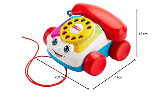 Fisher Price Mon Téléphone Mobile Jouet bébé Cadran factice Rotatif pour Apprendre Les Chiffres et Les Couleurs et Plus FGW66 - vue 8
