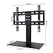Universal tv Wall Mount Mount, Table Top with One-Piece Molded Back Panel, Tabletop TV Base with Tempered Glass Base, Fits 26-32 Inch TVs