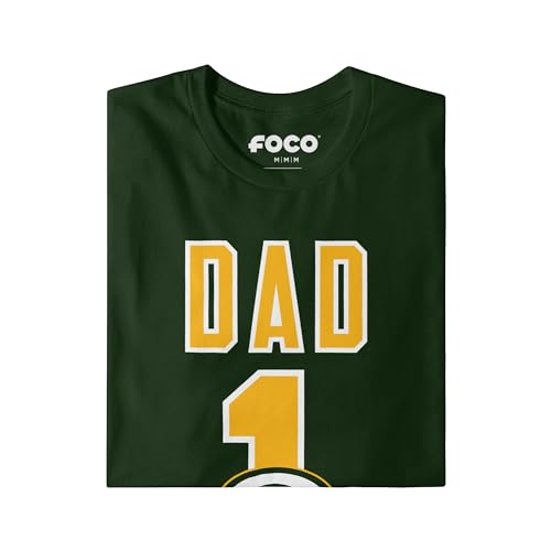 Image of FOCO NFL Mens NFL Team Logo Tee Shirt #1 Dad T-Shirt