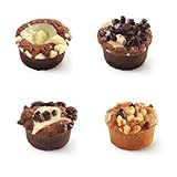Pidy Baby Brownie Assortment, Frozen, 4 Flavors, 144 Count, 1.5 Inch Each, Gourmet Mini Brownies, Ideal for...