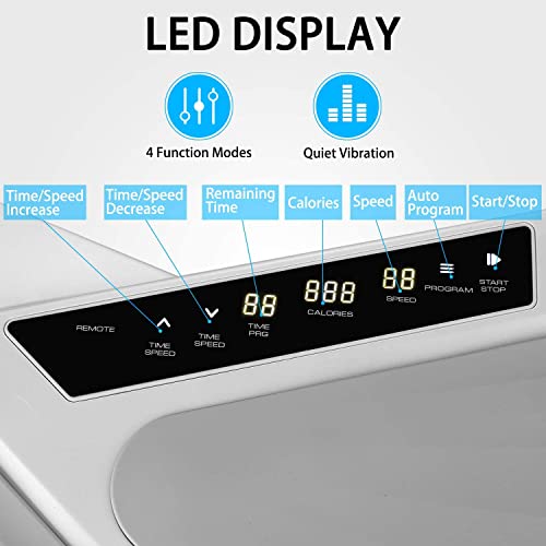 Caroma 4D Vibrationsplatte Ganzkörper Trainingsgerät große Fläche | 99 Level & 3 + 1 Trainingsprogramme | Erweiterte… – Bild 5