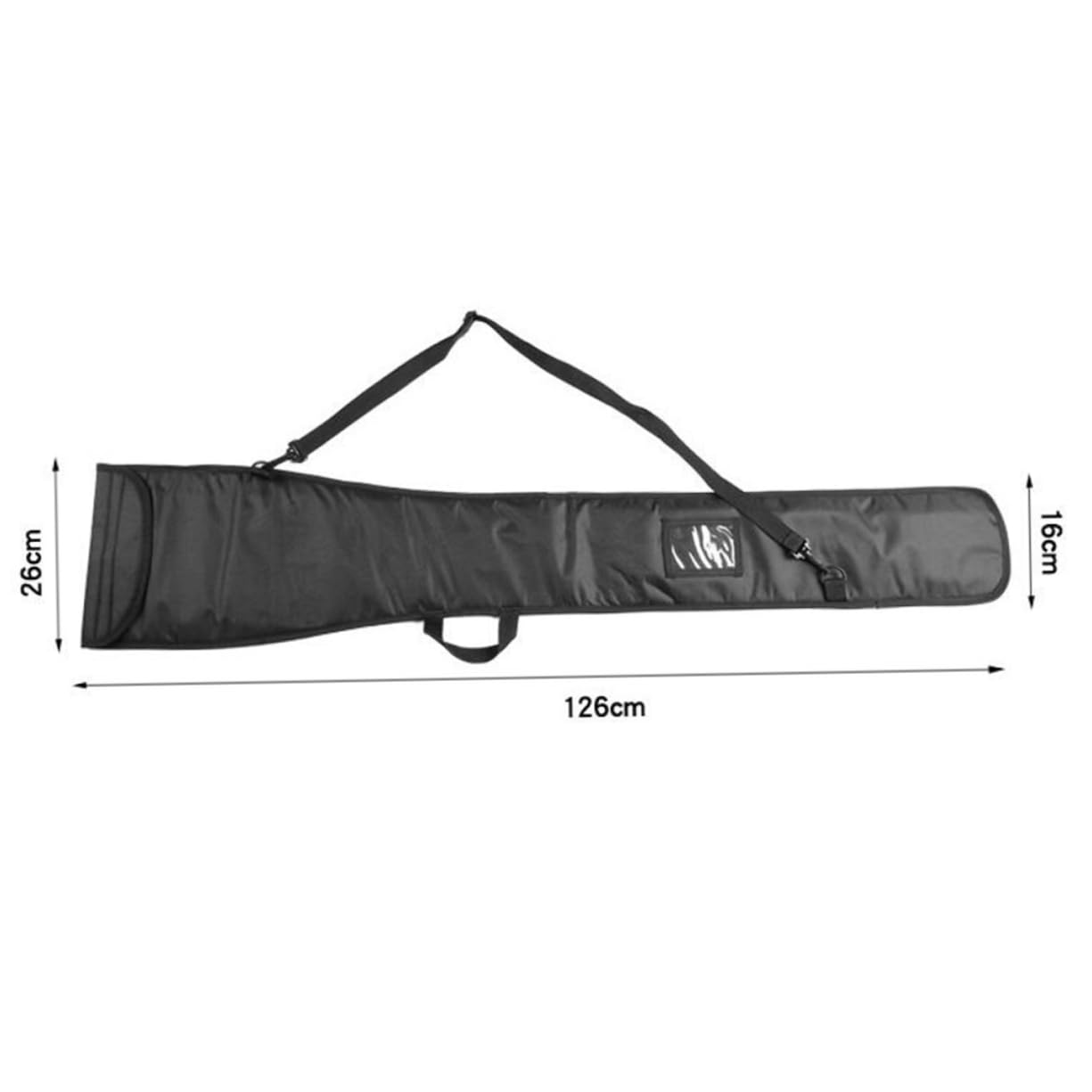 BCOATH Kayak Paddler Storage Carry Bag Protective Paddle Bag for Canoeing Boating Rafting Surfing Lightweight Padded Strap Durable Black