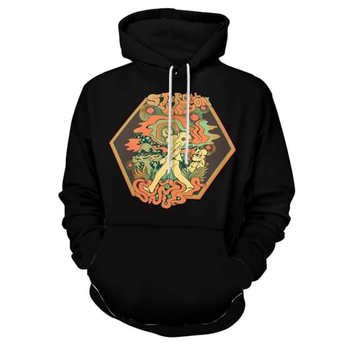 Men's Stretchy Polyester Hoodies with Pocket Cozy Sweatshirt Versatile Tops