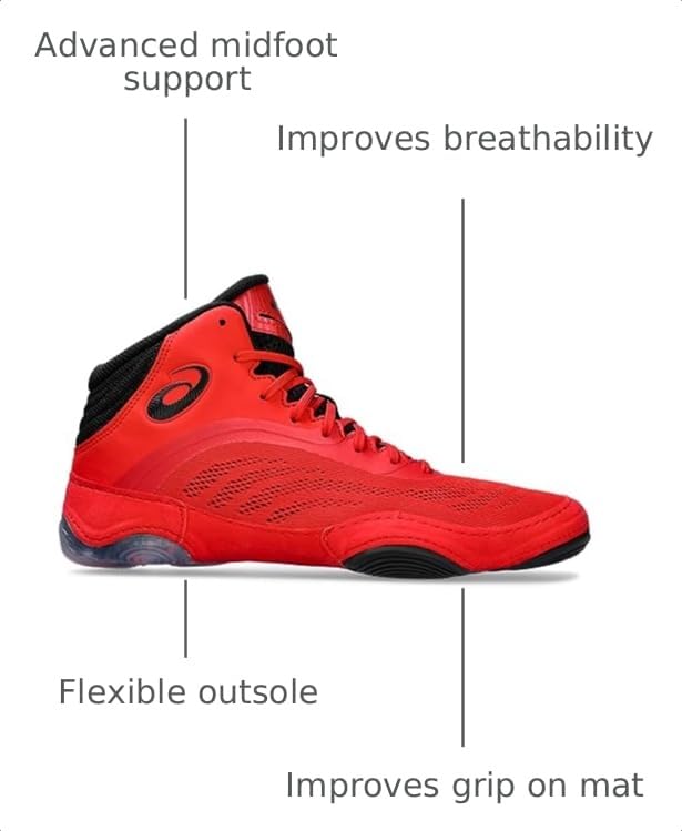 Image of ASICS Men's Split Elite Wrestling Shoes