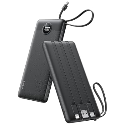 VRURC 10000mAh 5-Output Slim Power Bank
