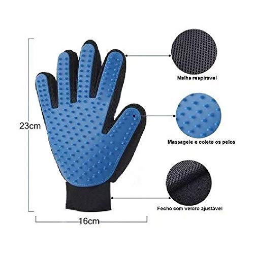 Chalesco Clean Glove Para Cães Azul Tamanho Único