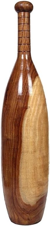 HAZDEAL Oval Shape Indian Mugdar, Clubbell, Karla Kattai, Mugdar,Traditional Indian Mugdar for fitness (15 Kilograms)