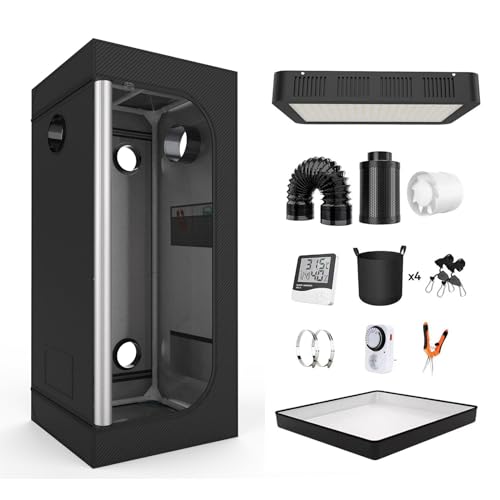 Nito XXL Growbox Komplettset 200x200x200 Cm Mit 4x600W LED & Aktivkohlefilter