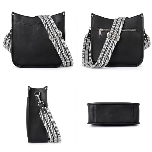 CLUCI Leather Hobo Handbag Set