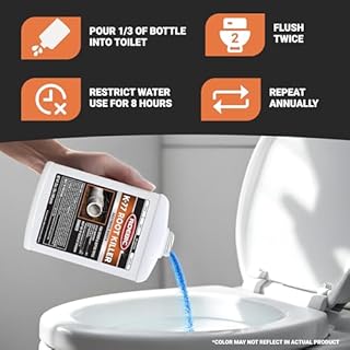 Roebic K-77 Granular Tree Root Killer, Chemical Septic System, Drain Field and Sewer Line Pipe Clog Remover and Root Destroyer, Safe for Bathroom Toilet, 32 oz