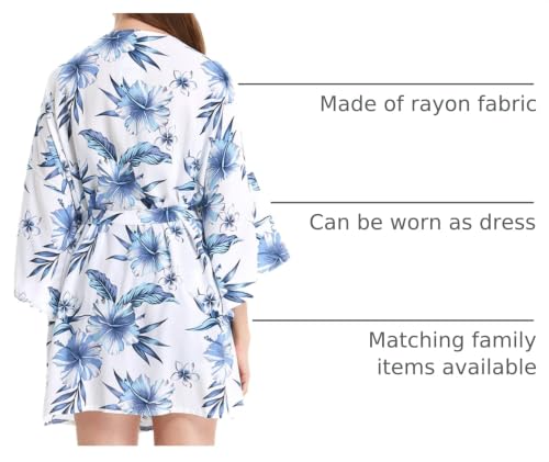 Image of Women's Hawaiian Open Front Kimono Top Signature Prints | Open Front Design; Lightweight Rayon; Signature Tropical Prints; Relaxed Fit; Resort Vacation Style