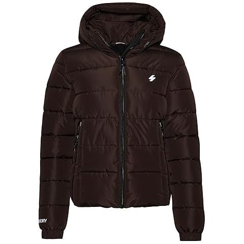 Superdry Women's Hooded Sports Puffer Jacket Cover
