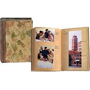 ECO-Paper Autumn album holds 300 4x6-4x12 photos with memo area - 4x6