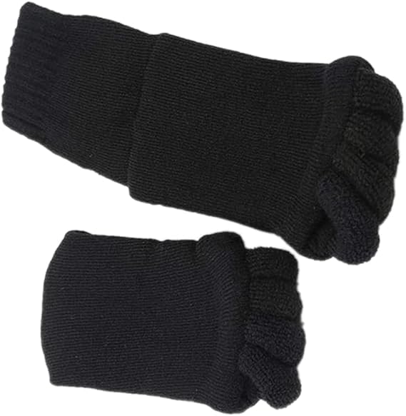 Image of Vn care Foot Alignment Socks for Women & Men | Five Toe Separator | Foot Pain Relief | Bunion Corrector | Plantar Fasciitis | Improving Posture & Increasing Flexibility | Free Size (Black, 1 Pair)