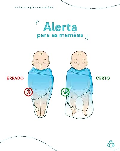 Saco de Dormir Swaddle Azul em Soft Anti Pilling (P - (3 a 6 meses))