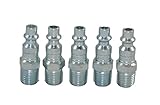 Milton 727 NPT M Style 1/4 Male Air Line End Plug (MIL727) 5-Pack