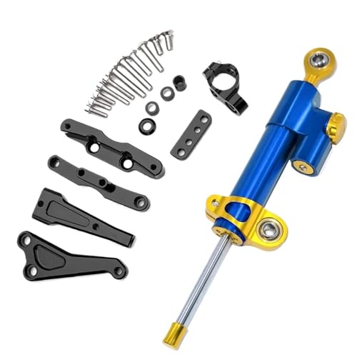 �X�e�A�����O�_���p�[ �̂��߂� CB650F�I�[�g�o�C�_���p�[�X�e�A�����O������S����}�E���g�u���P�b�g�t���I�[�g�o�C����_���p�[�u���P�b�g(Blue A)