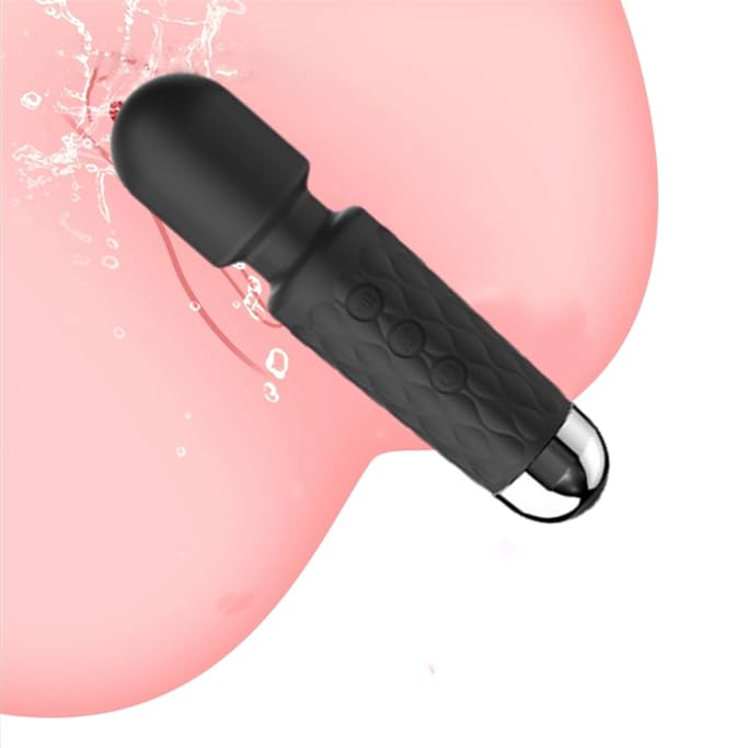 Vibrator Wand Rechargeable Clitoral Stimulator G Spot Vibrators with 20 Patterns 8 Speeds Personal Cordless Wand Massager Quiet