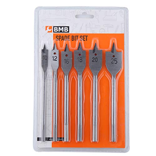 Lawazim Spade Bit Set 6-Piece | Spade Drill Bits for Wood Pa...