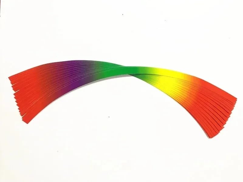Image of Wheel Rim Fluorescent Adhesive Stickers for Bike & Car | Universal Fit | 16 pcs Strip Set | Waterproof Reflective Rim Tape for Stylish Look & Safety (Rainbow)