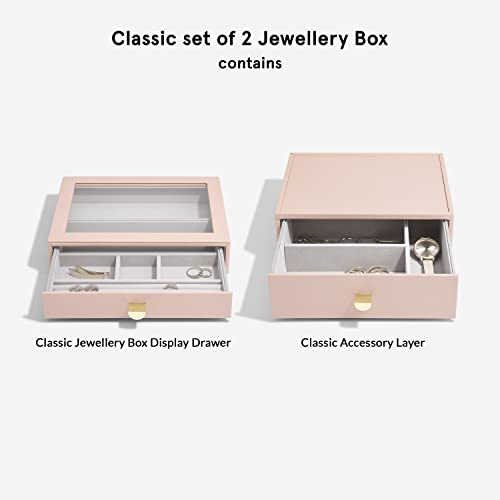 Boîte à bijoux Stackers Blush Classic lot de 2 tiroirs de rangement - 5