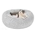 Cuccia Gatto Cane Antistress Morbida - Cuscino Pelosa per Cani Gatti Interno Nuvola Soffice Peluche Rotondo da Ciambella, Letto Pelosa per Animale Domestico Piccola Media  (S-40cm, Grigio Chiaro)
