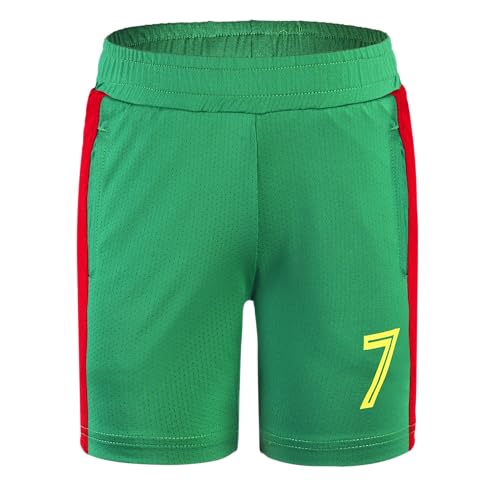 Cnins Unisex Kids Soccer Jerseys for Boys #7 Portugal Youth Soccer Jersey for Girls Soccer Shirt Gift Set (PT7-CN,12Y)