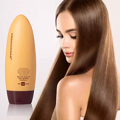 Arganmidas Hair Conditioner, 15.3 Fl Oz Sulfate-Free Conditioner Intensely Smooth And Clear Hydrating Hair Conditioner, Argan Oil Daily Moisture Deep Conditioner For Color Treated Hair, Effectively Repair Dry Damaged And Frizzy Hair #TOP5