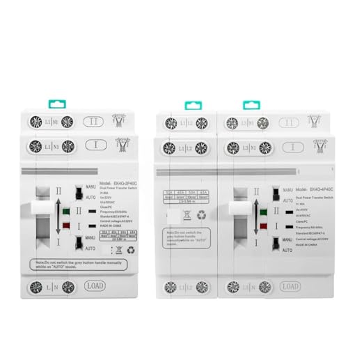 ATS Interrupteur de transfert automatique 63A 220V contre les pannes d'énergie