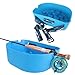 Hqkfuybl Fly Line Basket, Fishing Stripping Basket with Silicone Spikes, Fly Fishing Stripping Basket for Boat-Super Light Floating Flexible - Blue, 13.38x9.84x4.72in