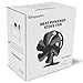 Easywave Oscillating Wood Stove Fan: Fireplace Fan with Wood Stove Magnetic Thermometer - 6 Blades Heat Powered Stove Fan for Wood/Log Burner/Fireplaces