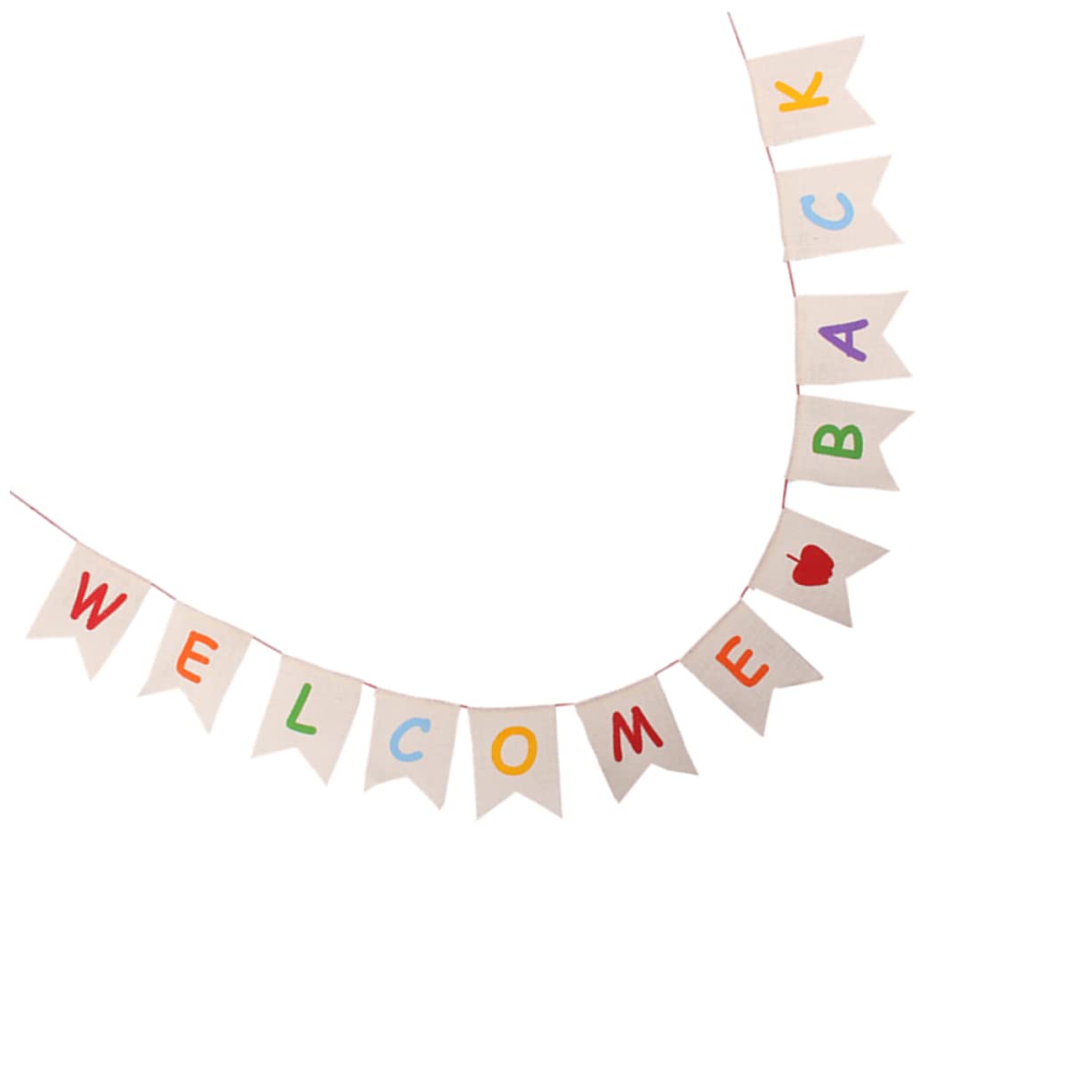 MAGICLULU 3 Pz banner di lettere di bentornato funlicht reminescence festina adorn striscione con lettere stamina di benvenuto in ufficio arredamento Bandiera di Halloween stendardo di iuta