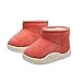 DEBAIJIA Zapatos para Niños 1-4T Bebés Caminata Niñas TPR Material Algodón Suave Antideslizante Color Sólido 18/19 EU Rosa (Tamaño Etiqueta 15)