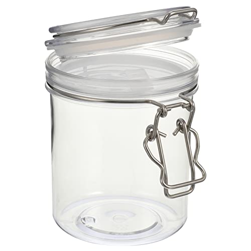 Milisten Frasco Hermético Con Tapa Abatible Para Frutos Secos, Miel, Conservas, Café - Botes Sellados de Plástico