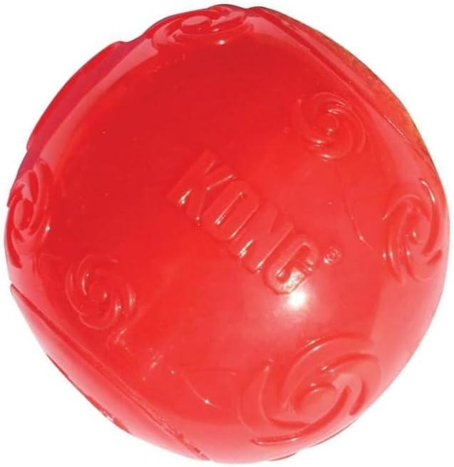 Kong Squeezz Ball Dog Toy - Assorted X-Large (3.5" Diameter) - Pack of 3