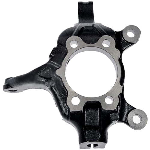 Image of Detroit Axle - Front Right Steering Knuckle for Nissan Sentra Juke Leaf NV200 Chevrolet City Express Passenger Side Steering Knuckle Assembly 2015 2016 2017 Replacement