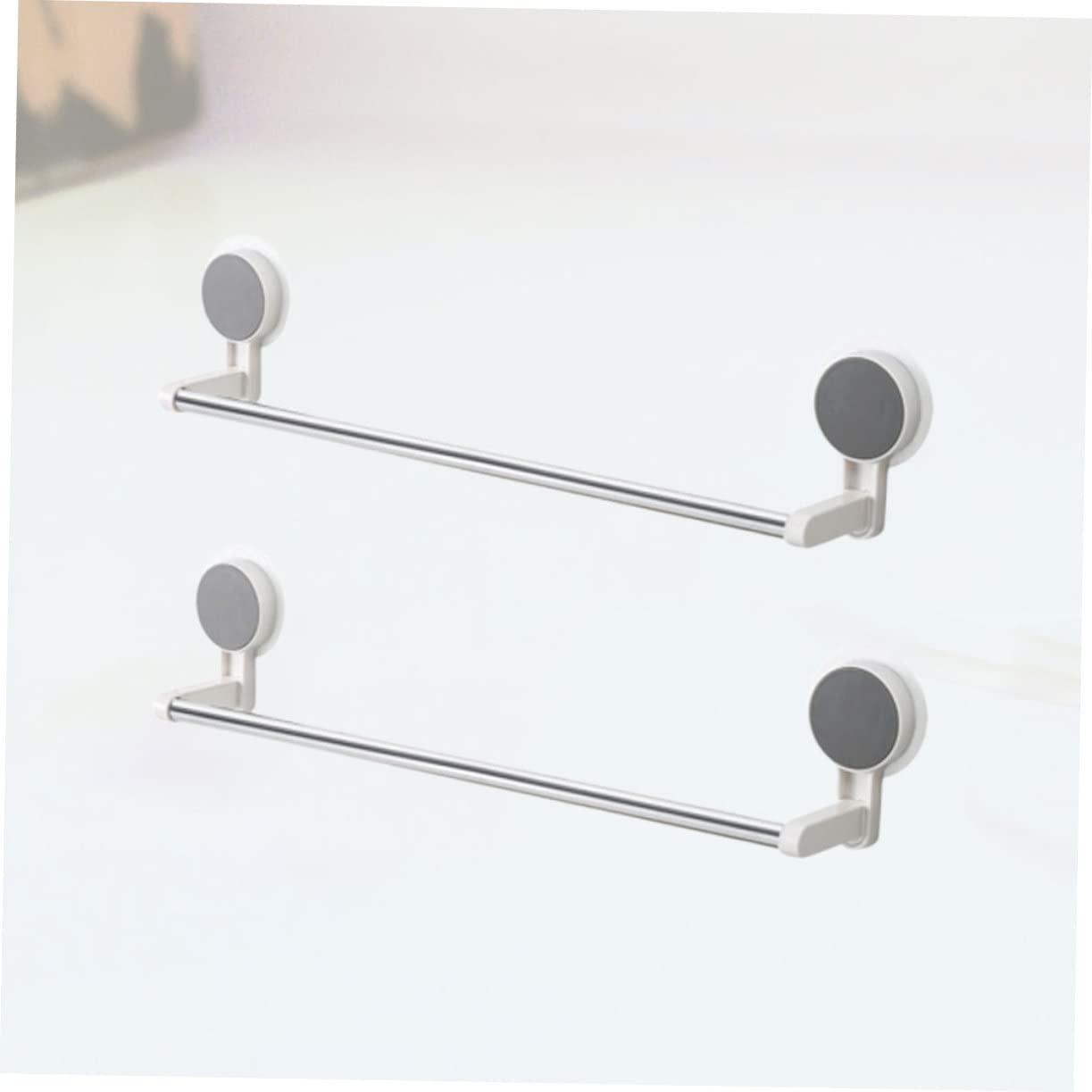 2 pezzi anello per portasciugamani per appendiabiti, portapiatti, piatto, parete singola, per lavabo, organizer, copertura, bianco, da appendere, bagno, in acciaio, mano di support